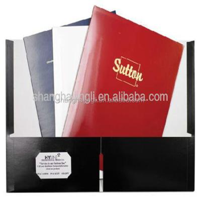 Cina Black logo design Paper File Folder offset printing design  Brochure Printing in vendita