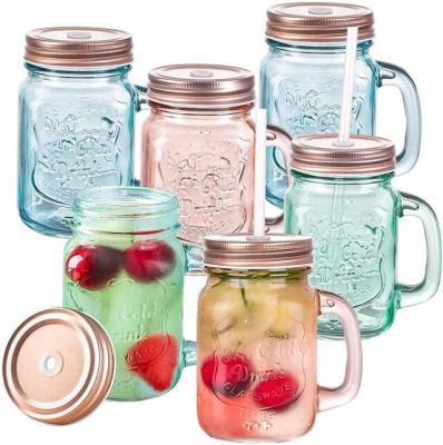 China Wholesale Wide Mouth Mason Jars Food Jar Glass Jar Supplier 8 Ounce 16 Ounce Glass Jar With Lid for sale