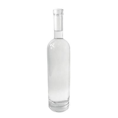 China Craft Spirit 1000ml Bottles Super Glass Empty Mini Vodka Flint Alcohol Liquor Bottle 10cl With Caps for sale