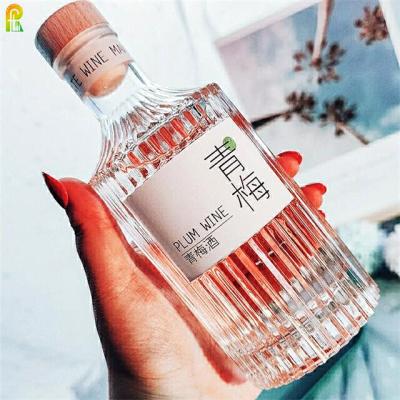 China Beverage Packaging China Supplier Gift Custom Design Hand Made Unique Deformed Shaped Glass Wine Liquor Bottles for sale