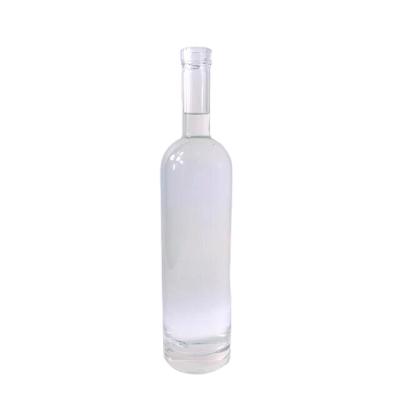 China Essential Oil 375ml 750ml Clear Arizona Liquor Glass Bottle For Vodka Whiskey for sale