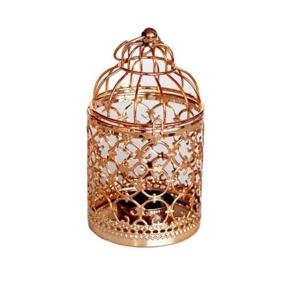 China High Quality Finely Processed Cheap Home Decoration Lantern Candle Holder Gold Home Decoration Customized Party Decoration Letterpress Printing Printing for sale