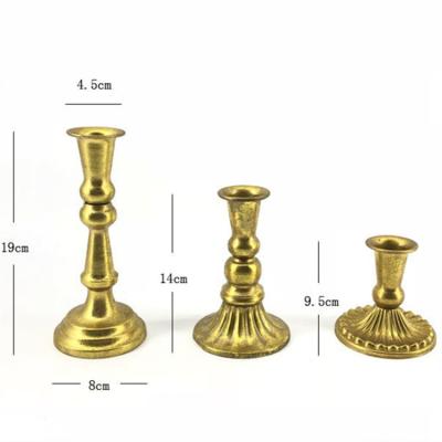 China Home Decoration Best Selling Modern Decorative Appearance Beautiful Pillar Candle Holders Sconce Metal for sale