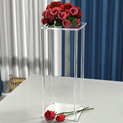 China Table Centerpiece Decoration Durable Acrylic Wedding Flower Stand for sale