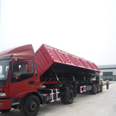 China Truck Trailer Heavy Duty Side Lift Semi Trailer Dump Truck 3 Axle Side Tipper Trailer for sale