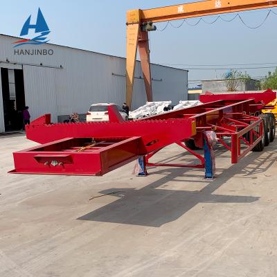 China Brand 3 Axle 40t Forest Log Loader Truck Trailer HJB Truck Trailer Timer Semi Trailer for sale