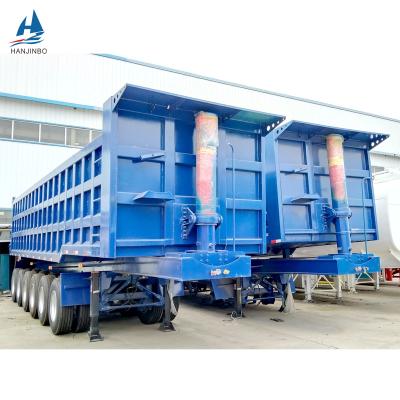 China Truck Trailer HJB 6 Axle 80t-100t Dump Truck Dump Trailer Semi Trailer for sale