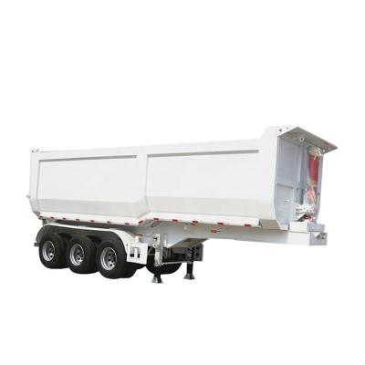 China Hydraulic Rear Trailer 35 Tons Dump Tri Axles Truck Trailer 60 80 Semi Trailer Tipper Trailers 40 Cubic Meter Dumper Truck for sale