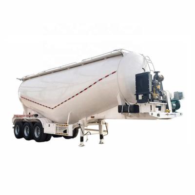 China Truck Trailer Low Price 3 Axle Bulk Cement Semi Truck Tank Trailer For Sale for sale