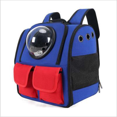 China Dogs and Cats Dogs Backpacking Portable Breathable Pet Going Out Backpack Folding Transparent Cat Jogger Chest Bag for sale