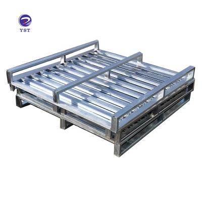 China Durable custom china euro forklift galvanized heavy duty storage q235 metal flat steel pallet for sale