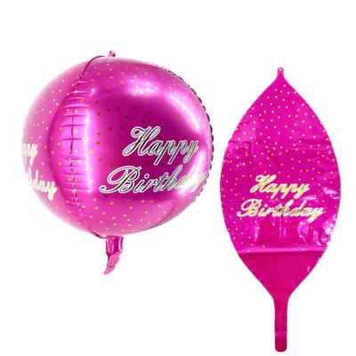 China Modern Sphere 22 Inch 4D Full Round Shape Cheapest 22 Inch 2022 Valentines Day Balloon 4D Round Balloon for sale