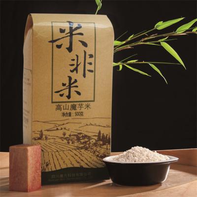 China 200g Organic Konjac Rice Bag Packaging For Cooking And Baking zu verkaufen