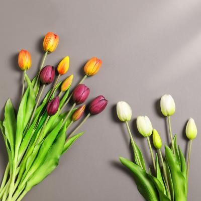 China Art Decor Tulip Artificial Flower for Living Room Coffee Table Home Decoration Luxury Gift Ideal for Birthday Christmas Party Present for sale