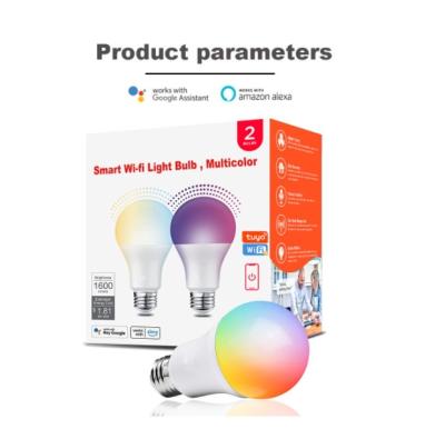 China Residential RGB Color Bulb 800 Lumen WiFi A70 And Dimmable White A19 Smart Bulb, Works With Alexa And Google Assistant Four-Pack for sale