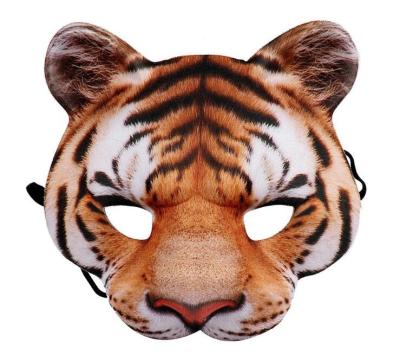 China Halloween. Party Wear Halloween Creepy Demon Cosplay Adult Scary Tiger Props Devil Flame Zombie Costume Cosplay Halloween Masks Party Face Mask for sale