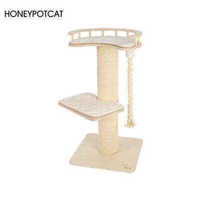 China Viable Cat Nest Tree Cat Climbing Frame Cat Honeypotcat Solid Wood #190266 for sale