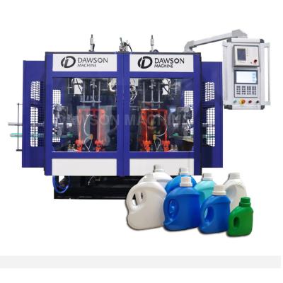 China Double Station HDPE PP Plastic Jerrycan Lubricant Daily Chemicals Bleach Drum Production Extrusion Blow Molding Machine for sale