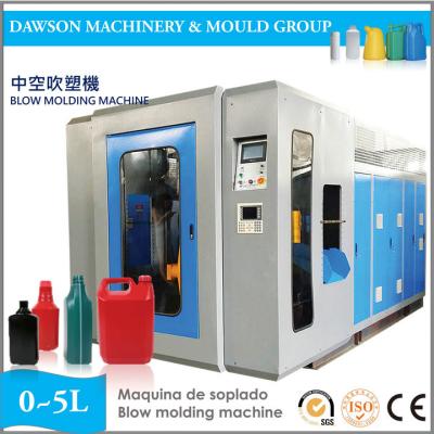 China HDPE van 1L 2L 5L Enige Dubbele Hoofd Fles die van het Twee Post de Plastic Pesticide Machineslag het Vormen Machine maken Te koop