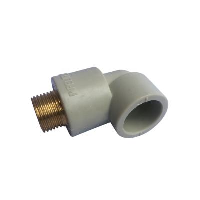 China 100% PPR Raw Material High Temperature Resistance Pipe Fittings Non-Toxic Plastic Ppr Elbow Ppr Male Pipe Fitting for sale