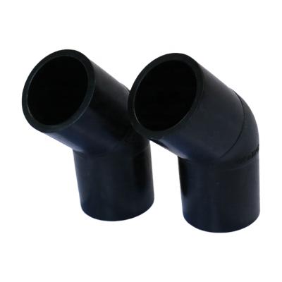 China Pipe lines connect pe wholesale plastic pipe equal connect elbow 90 degree HDPE plastic pipe fittings for sale