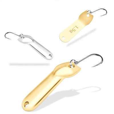 China Fast Shipping Metal Fishing Lure Metal Material Design New Spoon Floating Bait Hard Fishing Lure Metal Artificial Swimbait Anticorrosion for sale