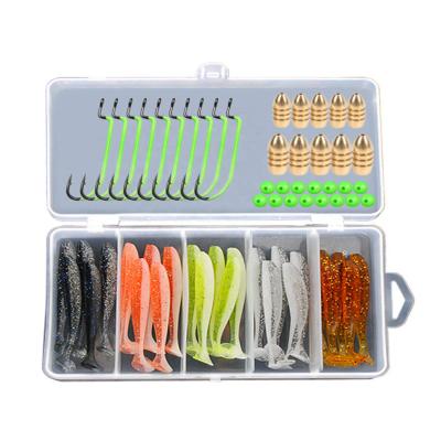 China Factory Popular Mixed Colorful Combo Sale Discount Price Lure Soft Fishing Lure Made in China for sale