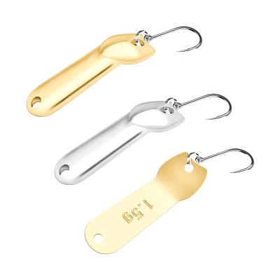 China High Quality Eco-friendly Spoon Shape Lure Hard Fishing Floating Bait Combo Lure Metal Artificial Swimbait for sale