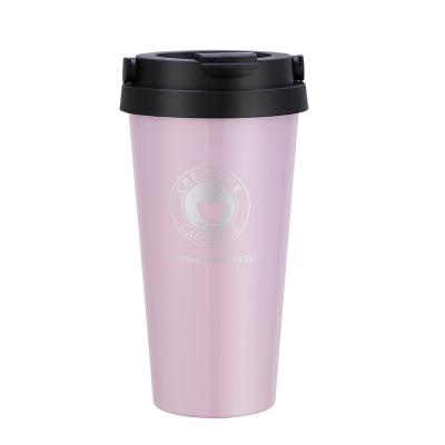 China Goofit Insulation PORTABLE Hot Selling Simple Coffee Cup With Reusable Lid Cup Stainless Steel Portable Casual Handy Mug for sale