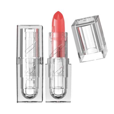 China Custom Cosmetic Tube Square Lip Gloss Container Bottle Empty Lipstick Tubes Clear Lipstick Tube For Cosmetic Packaging for sale