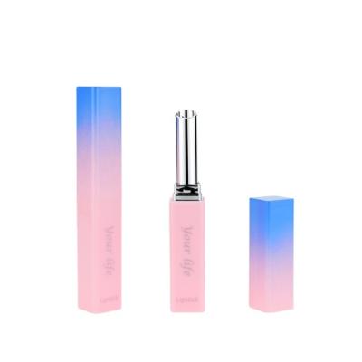 China Long cosmetic luxury pink lipstick container for empty cosmetic lipstick packaging tube and elegant lip bottle for sale