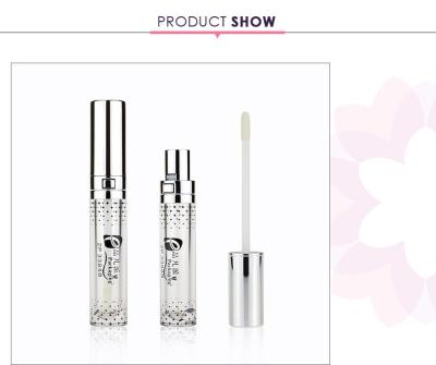 China 2016 New Cosmetics Round Silver Tube For Lip Gloss Packaging for sale