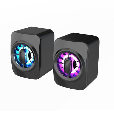 China Speaker A1 PORTABLE PC Accessories Gamer Lighting Usb 20 Aux. led colorful rgb speaker for computer for sale