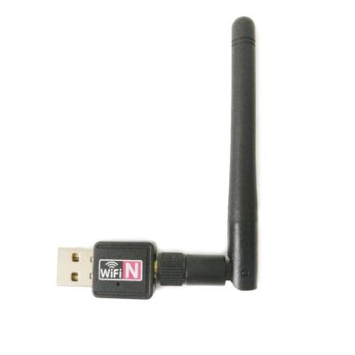 China Mini USB 802.IIN Wireless Adapter 150Mbps WIFI Desktop Wireless Receiver With Antenna USB 2.0 Network Card WiFi Receiver for sale