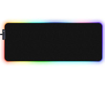 China Custom Size And Design Led Glowing Large Glowi Anti-bacteria Gaming Soft Mouse Pad Oversized Mouse Pad Custom Size And Design for sale