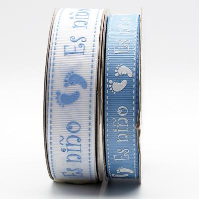 China Factory direct high quality custom printed grosgrain ribbon workable for baby show for sale