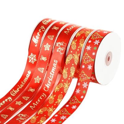 China Viable Factory OEM Custom Sizes Brand Logo Artwork Printed Satin Grosgrain Customized Ribbon for sale