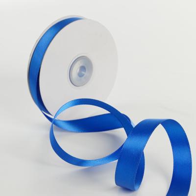 China Sustainable Factory Wholesale Customized 100% Polyester Satin Front Side Double Ribbons for sale