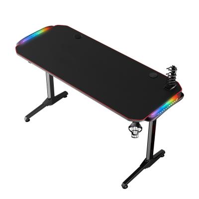 China Other Best Selling Game Table With LED Lights PC Laptop Gaming Desk for sale