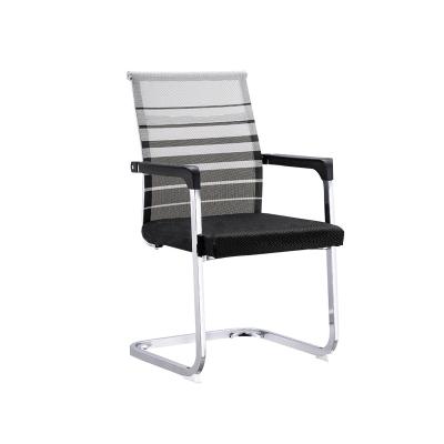 China (Height) Mid Back Executive Adjustable Mesh Cantilever Office Chair Conference Room Sled Base Chair Office Furniture Square Tube for sale