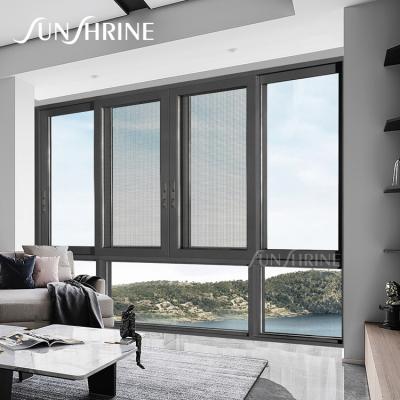 China Sliding Window And Sliding Window System Aluminum Door Latest Design Broken Bridge for sale