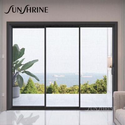 China Modern Bathroom Glass Interior Aluminum Door Kitchen Balcony Aluminum Alloy Sliding Door for sale