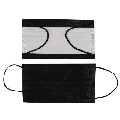 China Hot Sales 3 Layer Eco-friendly Disposable Medical Mask Black Face Disposable Medical Face Masks for sale