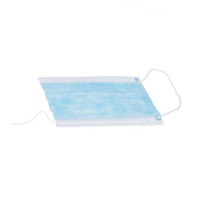 China 3 Ply Face Fashion Mask Adults Eco - Friendly Nonwoven Fabric Blue Disposable Surgical Dust for sale