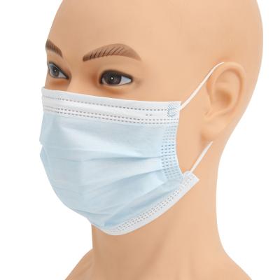 China All 3 Ply Disposable Blue Nonwoven Color Face Mask Wholesale Face Mask for sale