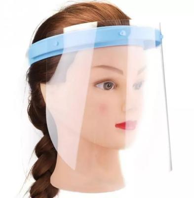 China PET Face Shield Personal Visor Protective Face Shield Face Mask With Eye Glass for sale