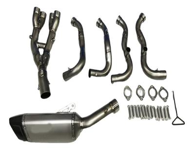 China Titanium Carbon Fiber High Performance Motorcycle Exhaust System For Yamaha MT10 for sale