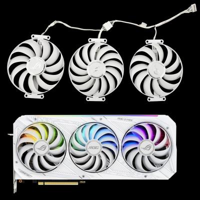 China Cooler 95MM CF1010U12S Graphics Card Fan Replacement For ASUS ROG Strix RTX 3070 White Edition 3080 3090 V2 Graphics Card for sale