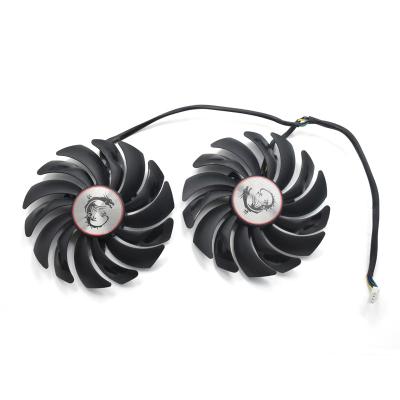 China Armor 2X GTX1080Ti 1080 Graphics Card 95mm PLD10010B12HH 4 PIN Cooler Fans For MSI R9 380 1070 1060 RX 470 GAME 480 570 580 graphics card for sale