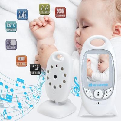 China Visual Baby Monitor Intercom Baby Walkie Talkie Baby Monitor Mount Night Vision Camera Sleep Music Temperature Display VB601 for sale